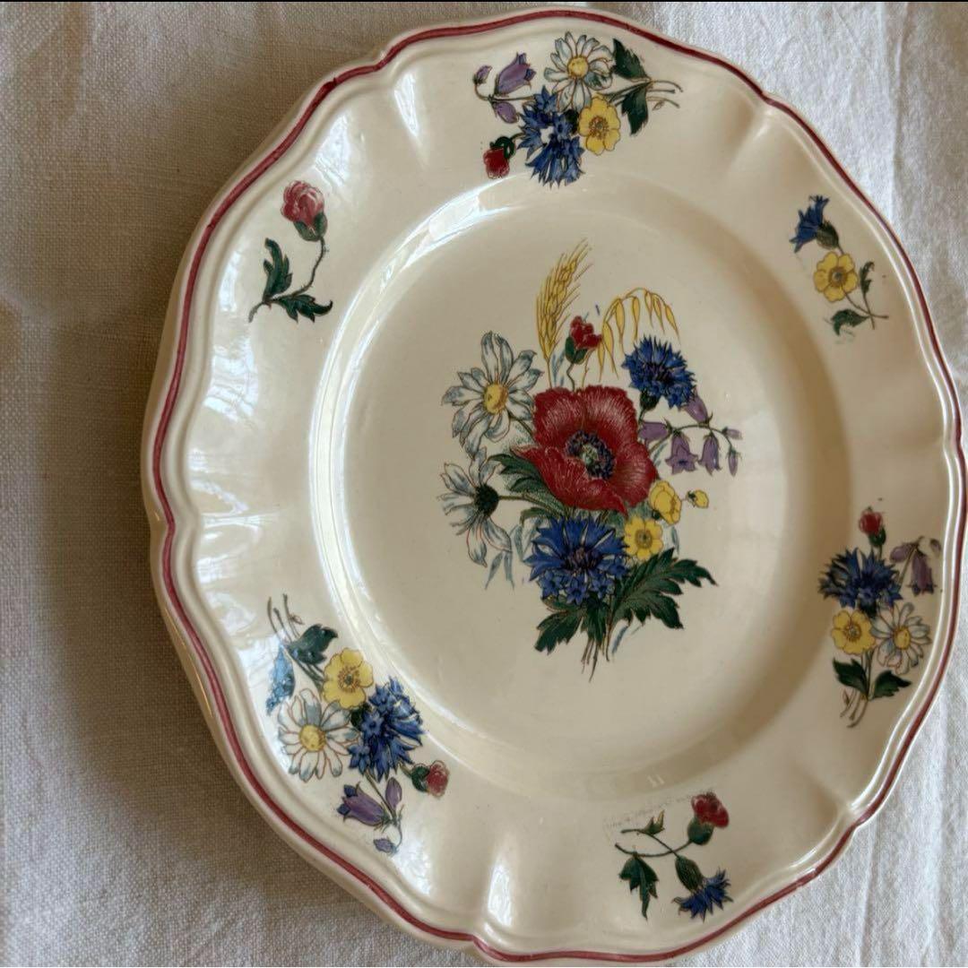 cocoroフランスアンティーク サルグミンヌ プレート2枚