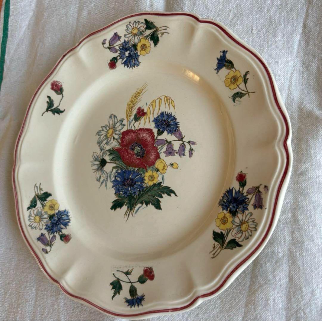 cocoroフランスアンティーク サルグミンヌ プレート2枚