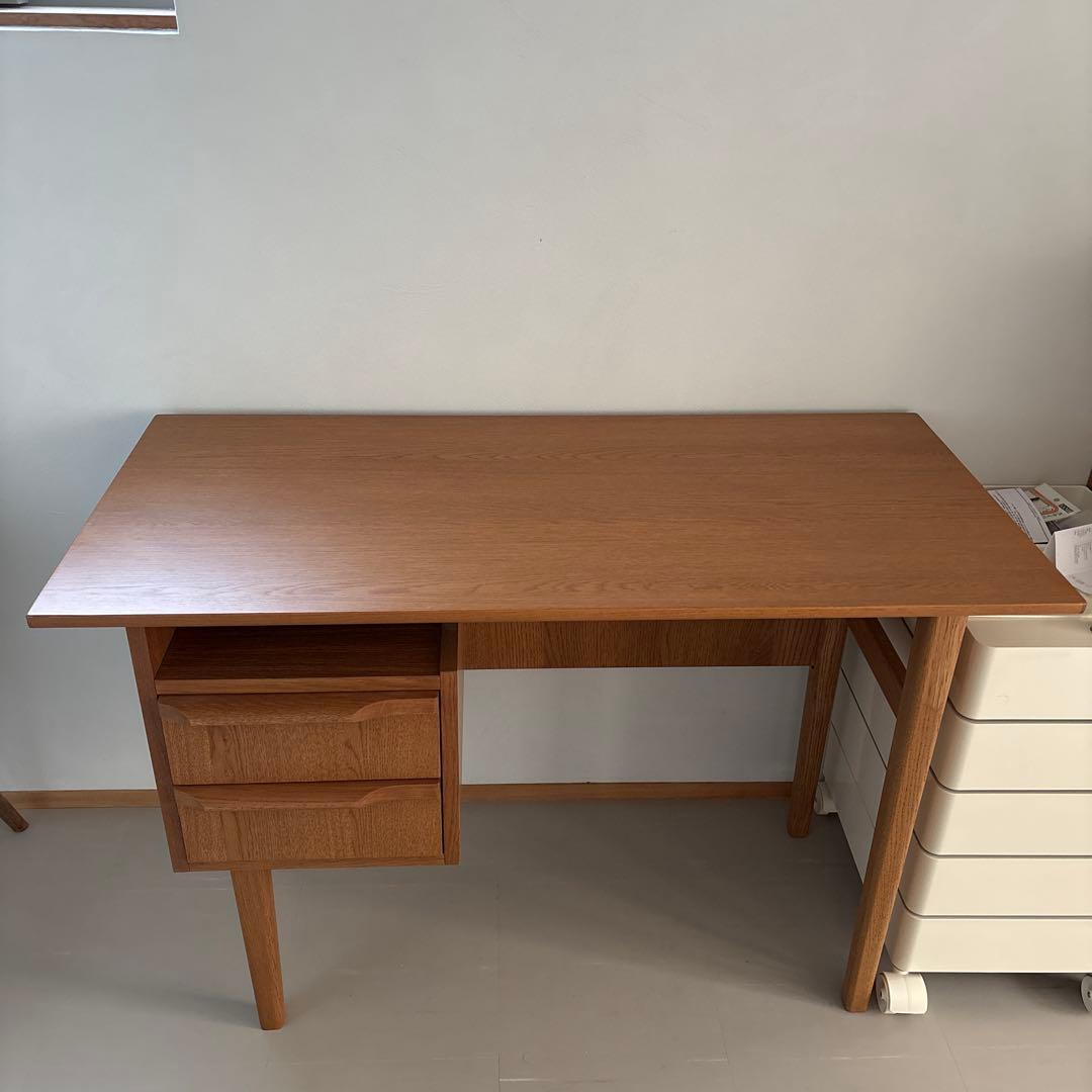 TOVE DESK ナチュラルウッド 2引き出し