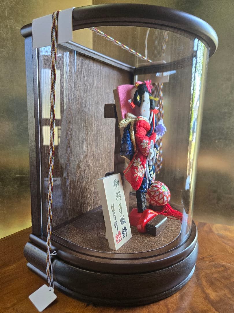 【展示品限り】正月飾り　羽子板　ケース飾り　※閉店セール　H7