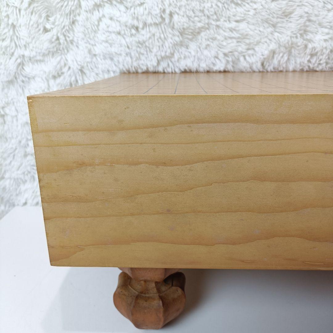 脚付き 碁盤 19路盤 木製共蓋付き 新榧／榧系 へそあり 囲碁盤