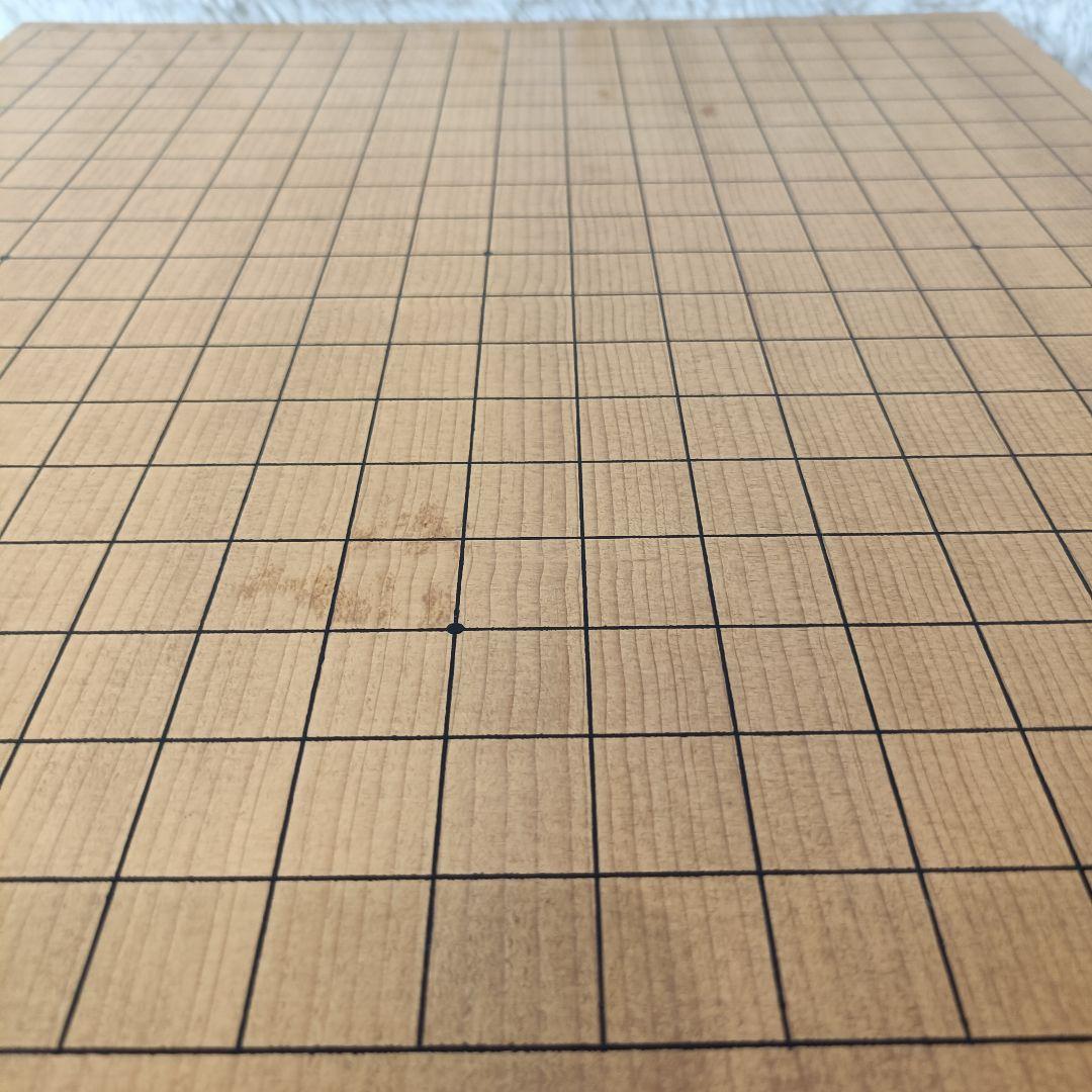 脚付き 碁盤 19路盤 木製共蓋付き 新榧／榧系 へそあり 囲碁盤