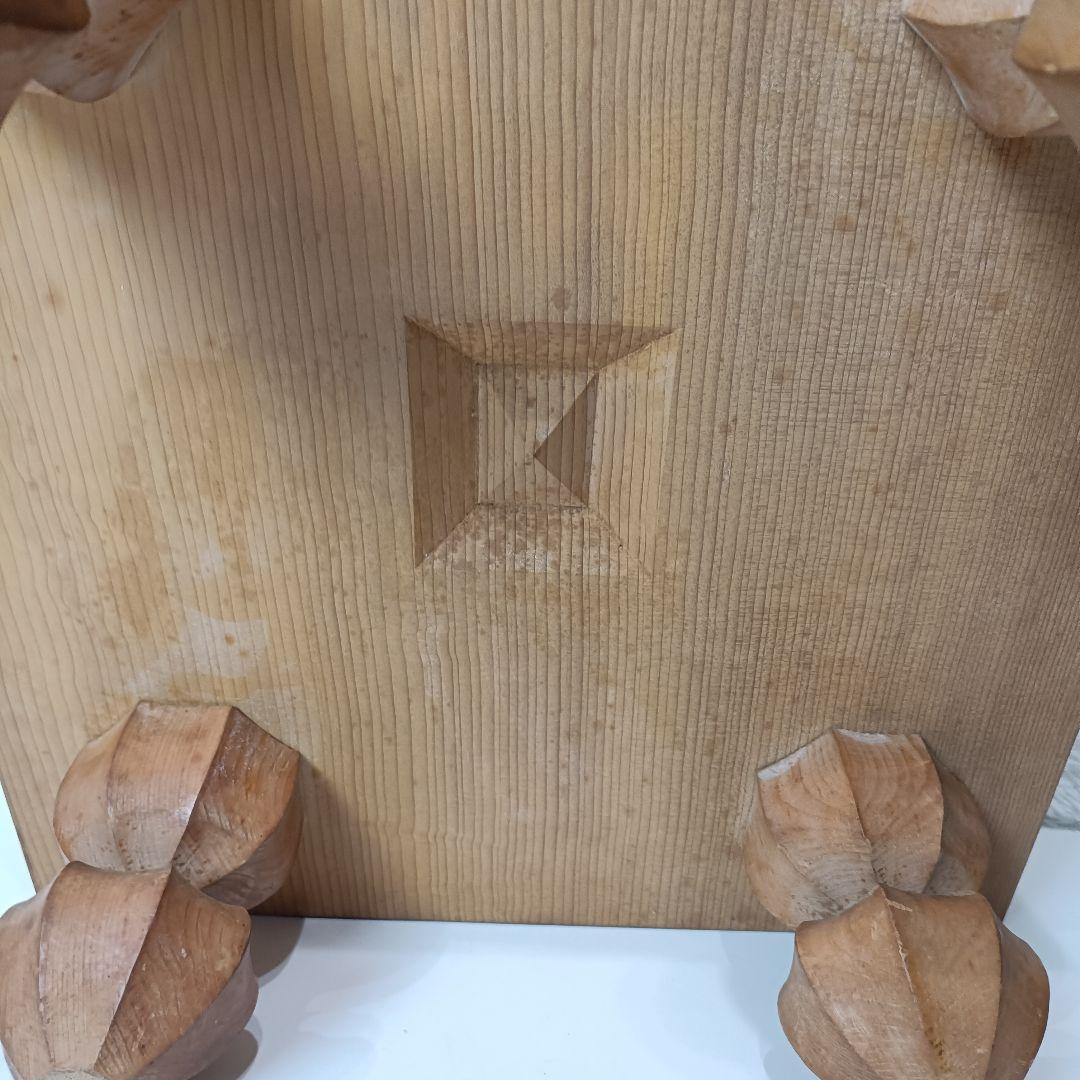 脚付き 碁盤 19路盤 木製共蓋付き 新榧／榧系 へそあり 囲碁盤