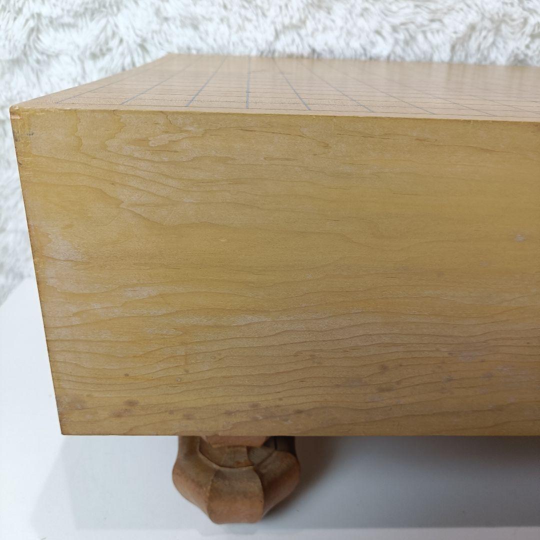 脚付き 碁盤 19路盤 木製共蓋付き 新榧／榧系 へそあり 囲碁盤