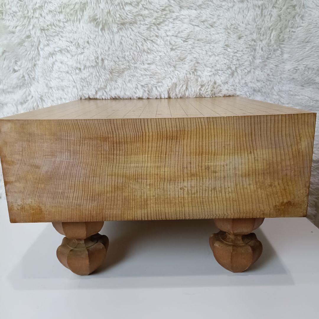 脚付き 碁盤 19路盤 木製共蓋付き 新榧／榧系 へそあり 囲碁盤