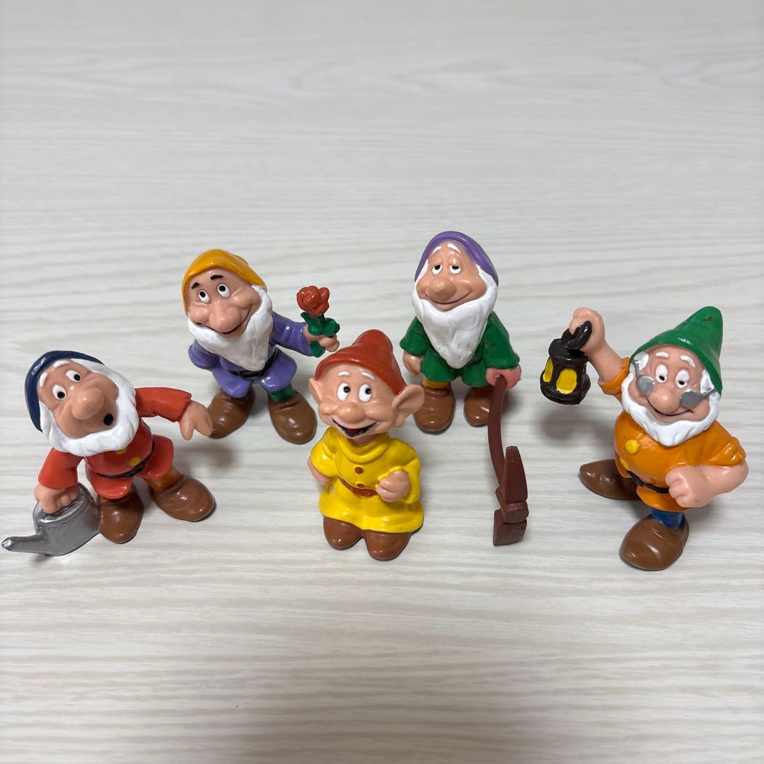 ディズニー 白雪姫と七人の小人 フィギュア セット レトロ - メルカリ