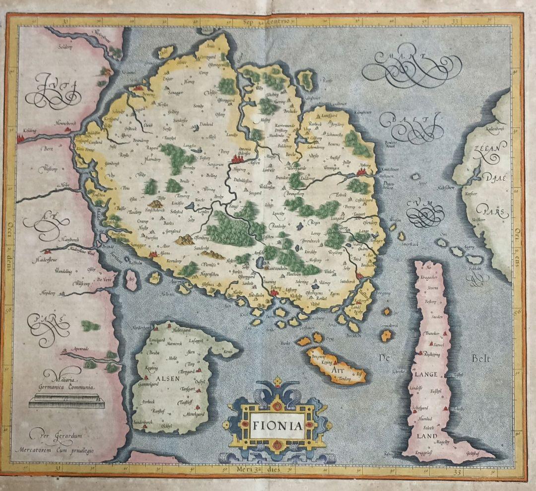 額装品　G.MERCATOR メルカトル　「FIONIA」デンマーク　稀少　美品