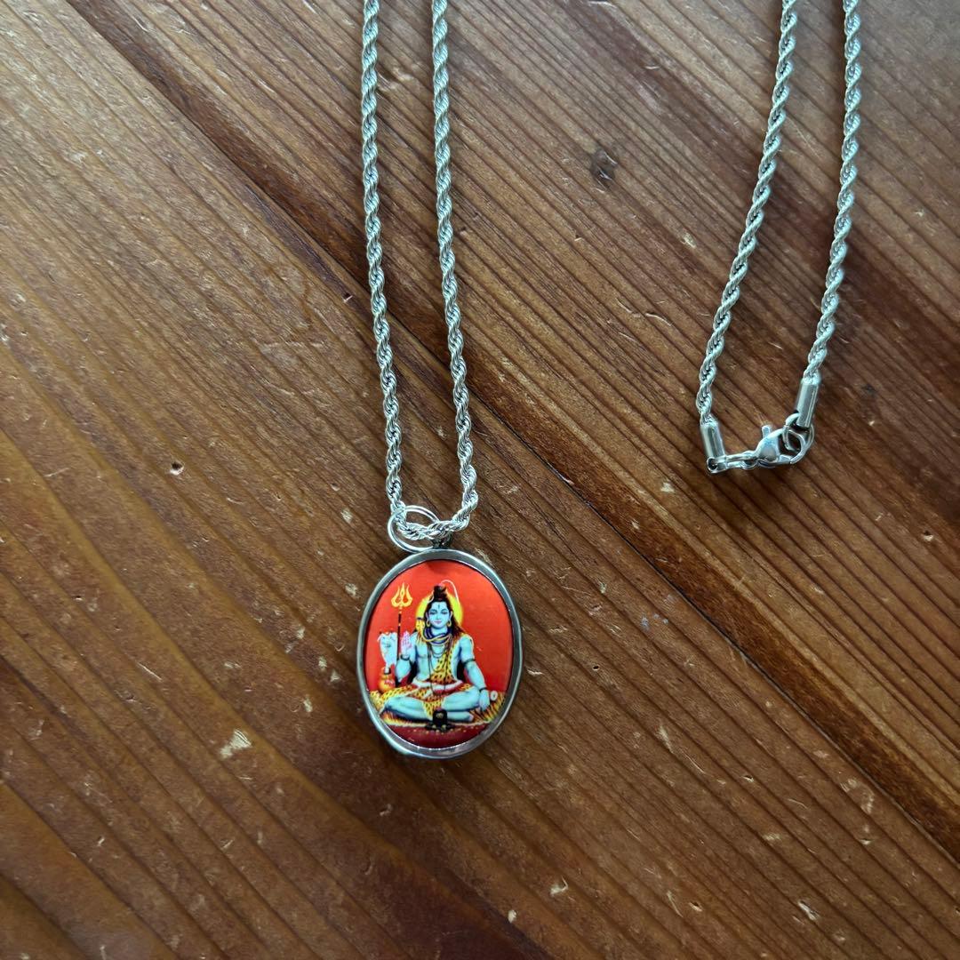 藤井風ネックレス☆SALE☆ラスト1本！オーム シヴァ神 ロープチェーン