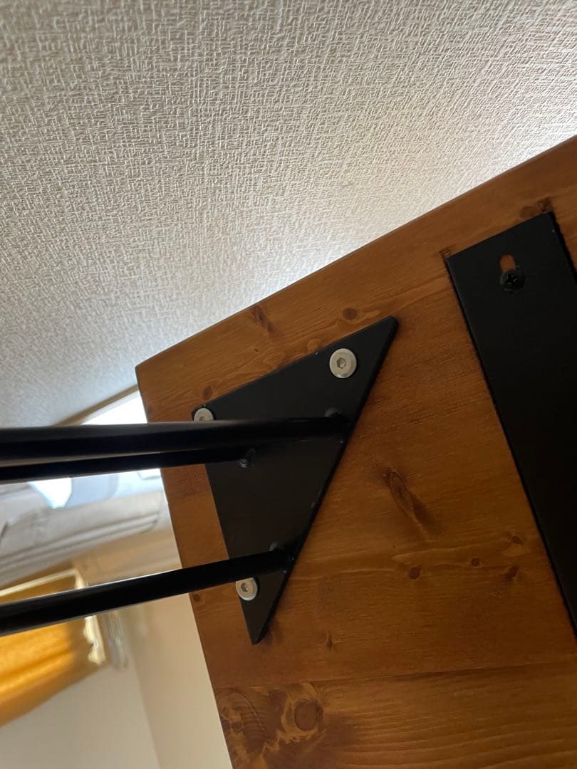 140cm L字デスク　天然木使用　インダストリアル調　ヴィンテージ