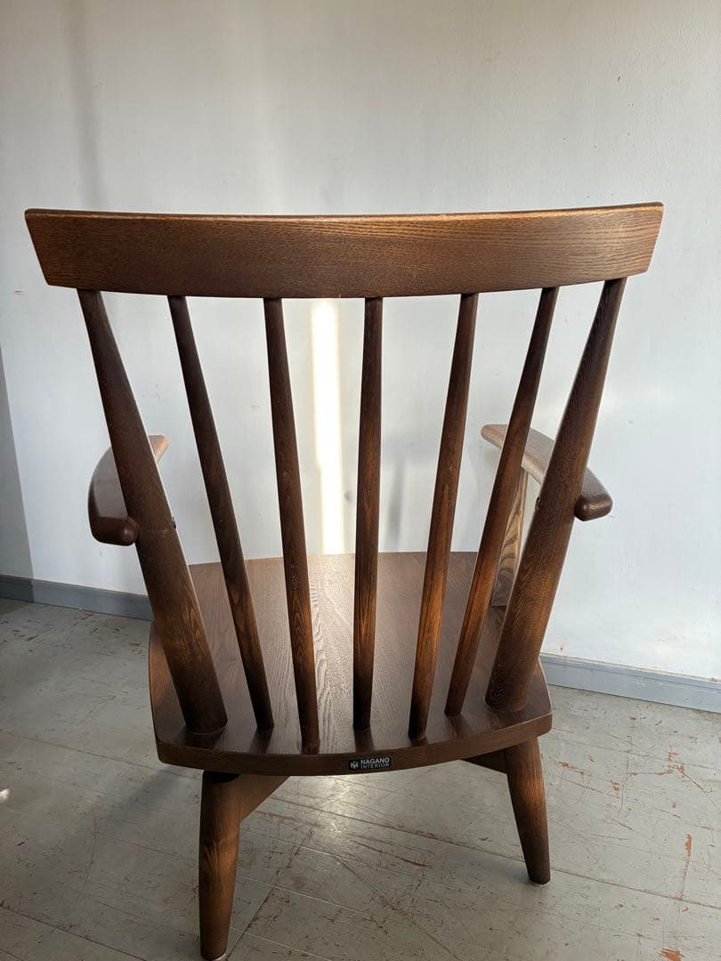 ナガノインテリア ダイニングチェア SKC069ー0WB 回転式 2 - メルカリ