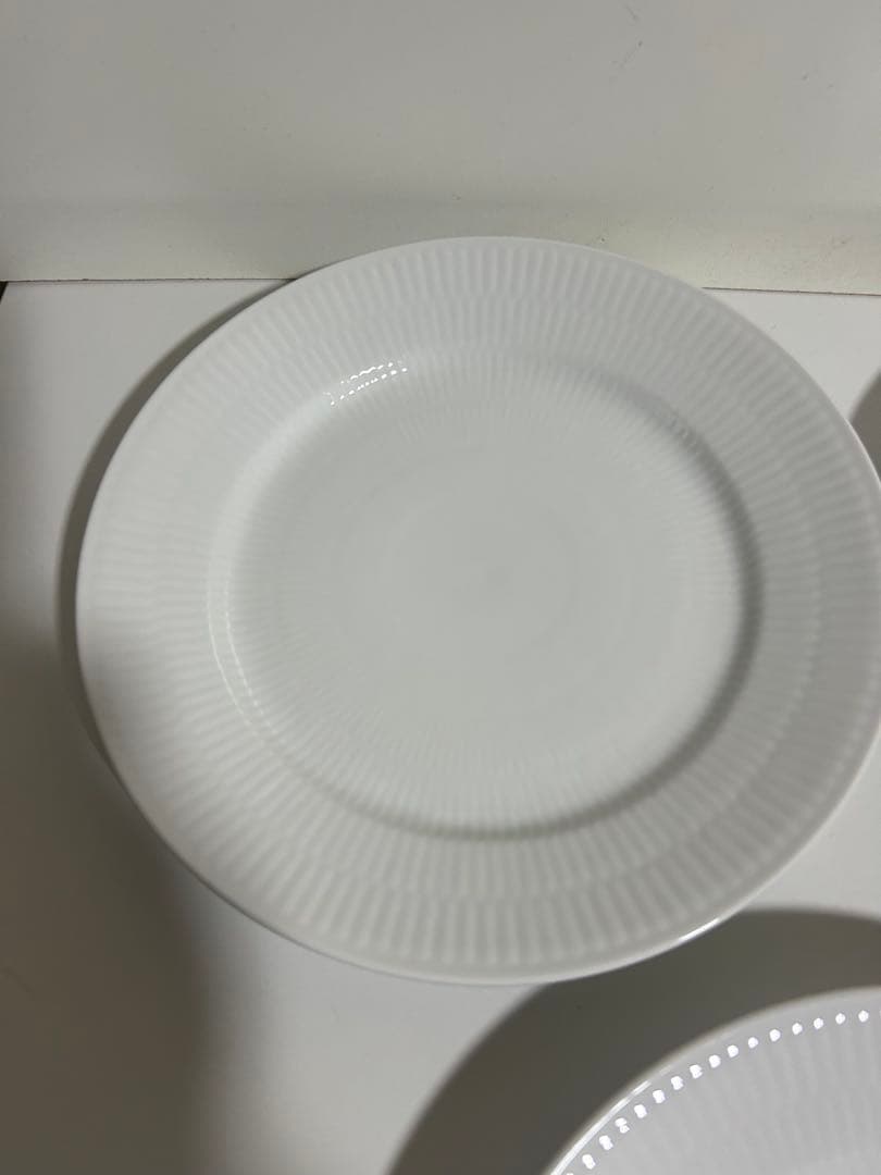 ロイヤルコペンハーゲン　ホワイトフルーテッド プレート 22cm 5皿セット