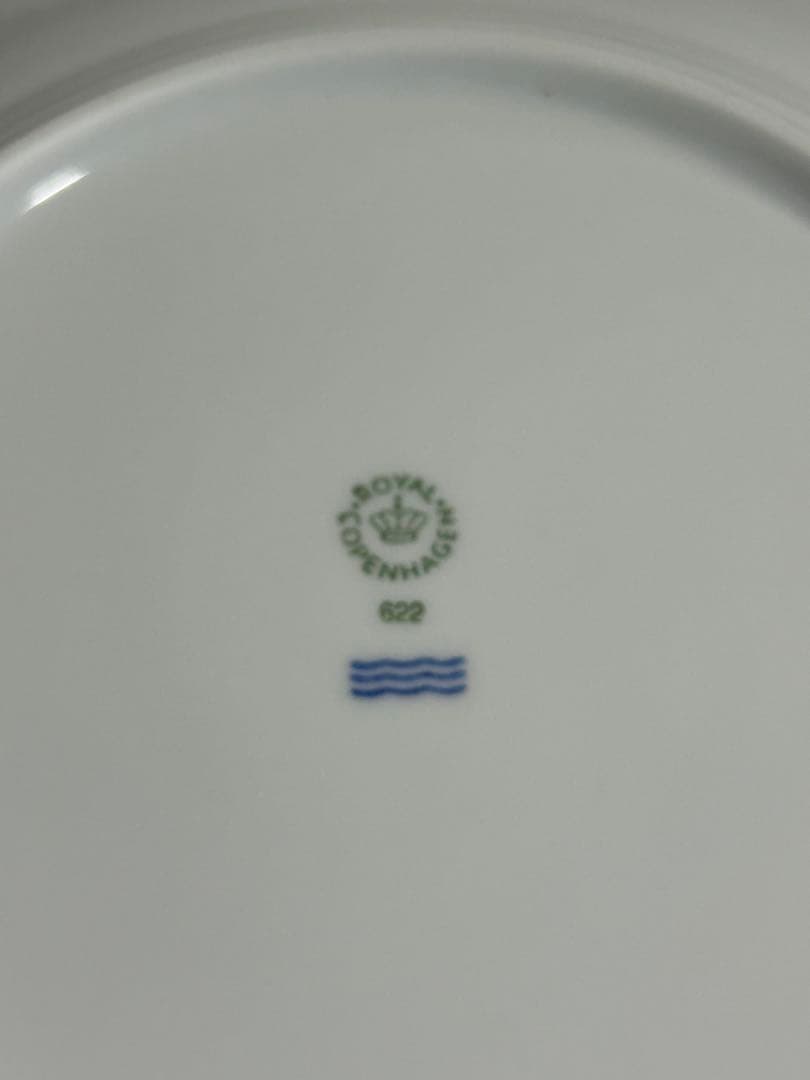 ロイヤルコペンハーゲン　ホワイトフルーテッド プレート 22cm 5皿セット