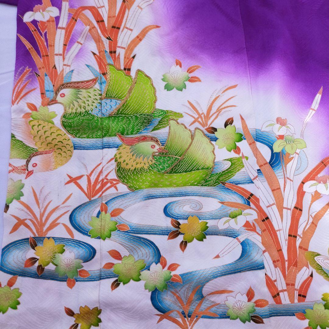 七五三 7歳 セットおしどり 桜 水流 081502