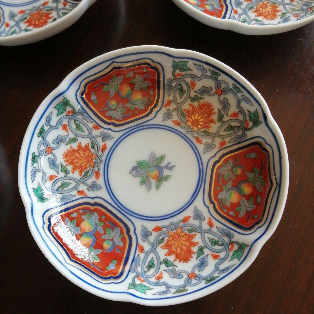 有田焼　日肥其泉　錦小皿　5枚　10.5cm　今物