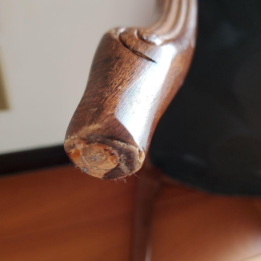 イタリア製 スツール チェア 椅子 猫脚 腰掛け 赤　レッド