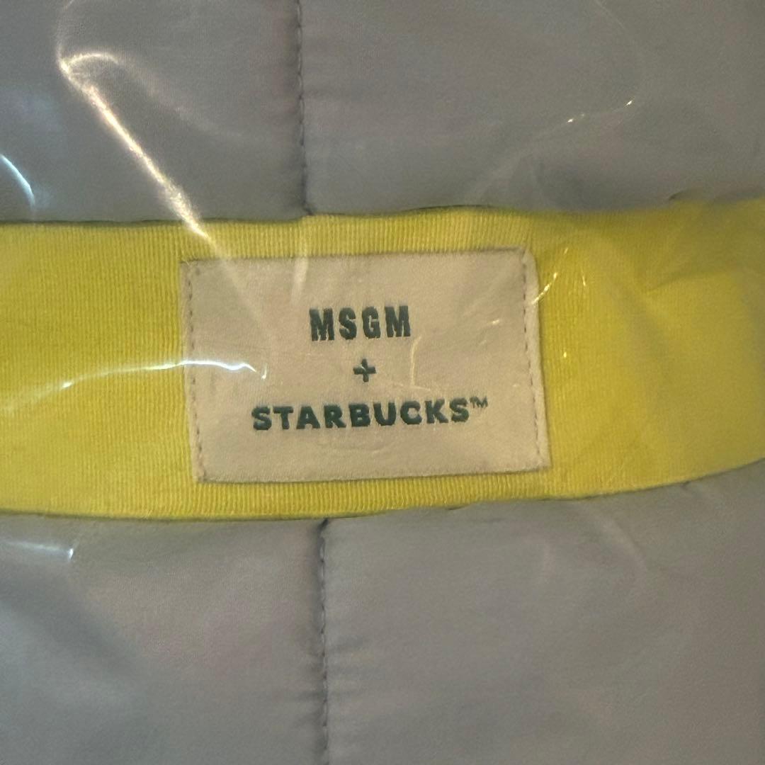 MSGM × STARBUCKS ライトブルー ブランケット　韓国限定