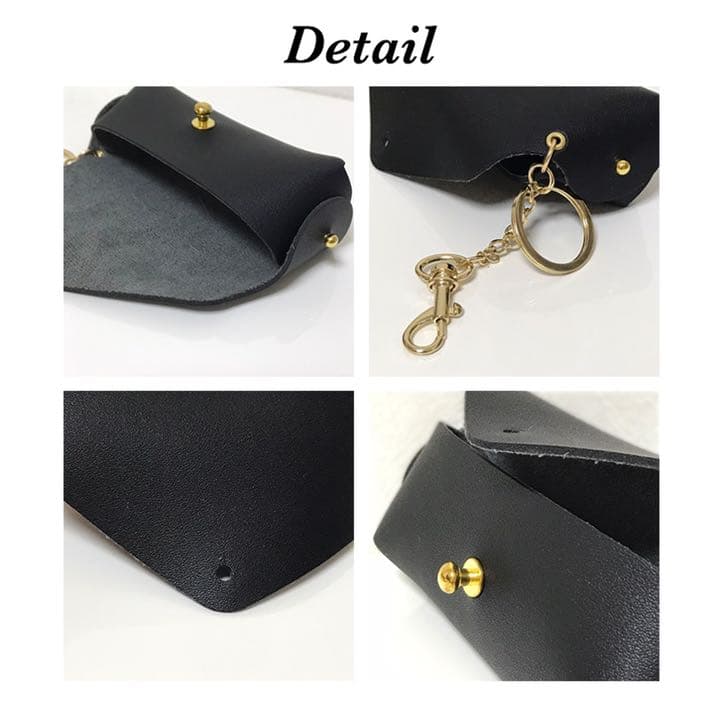 小物入れ チェーンフック付き シンプル リップ 印鑑 イヤホン 薬 絆創膏