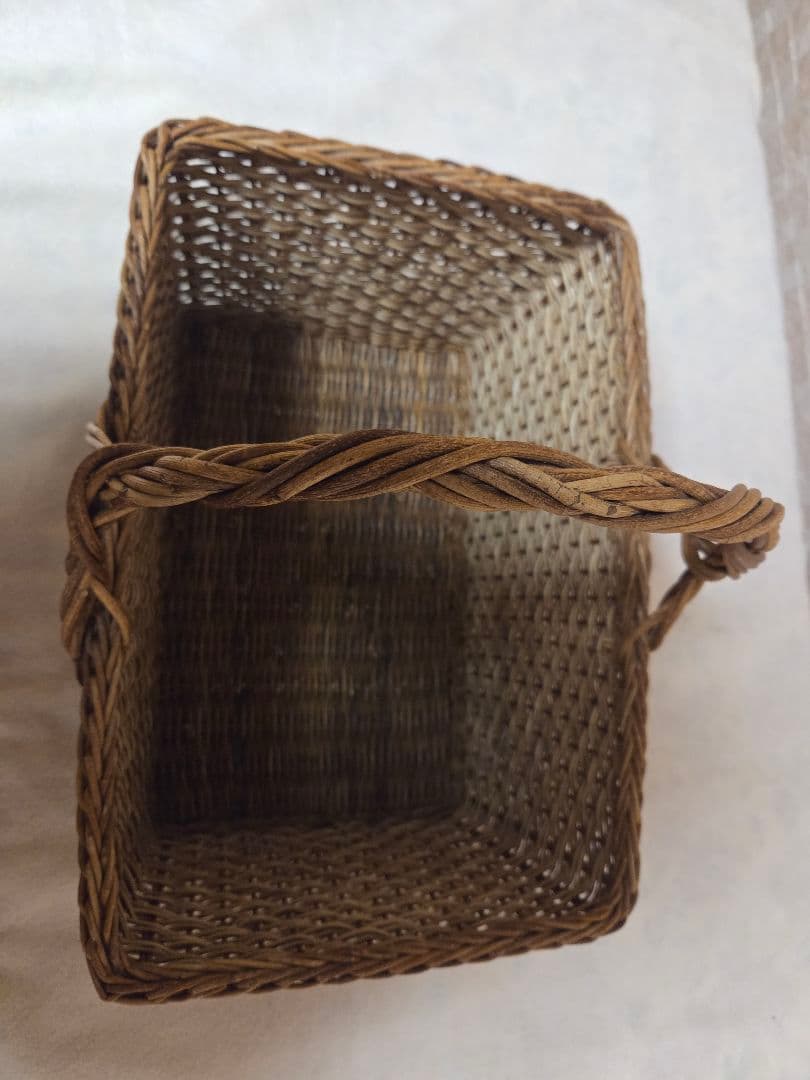 あけび 特大バスケット 宮本工芸購入 蓋なし　29×41cm