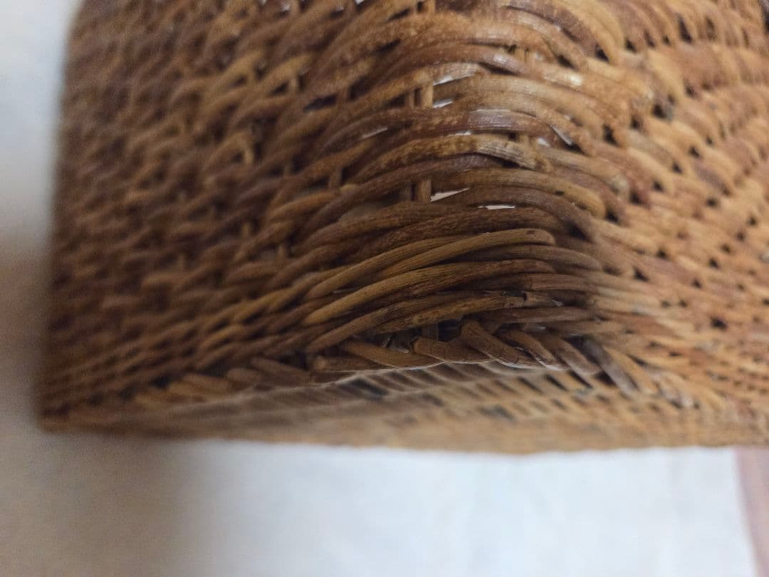 あけび 特大バスケット 宮本工芸購入 蓋なし　29×41cm