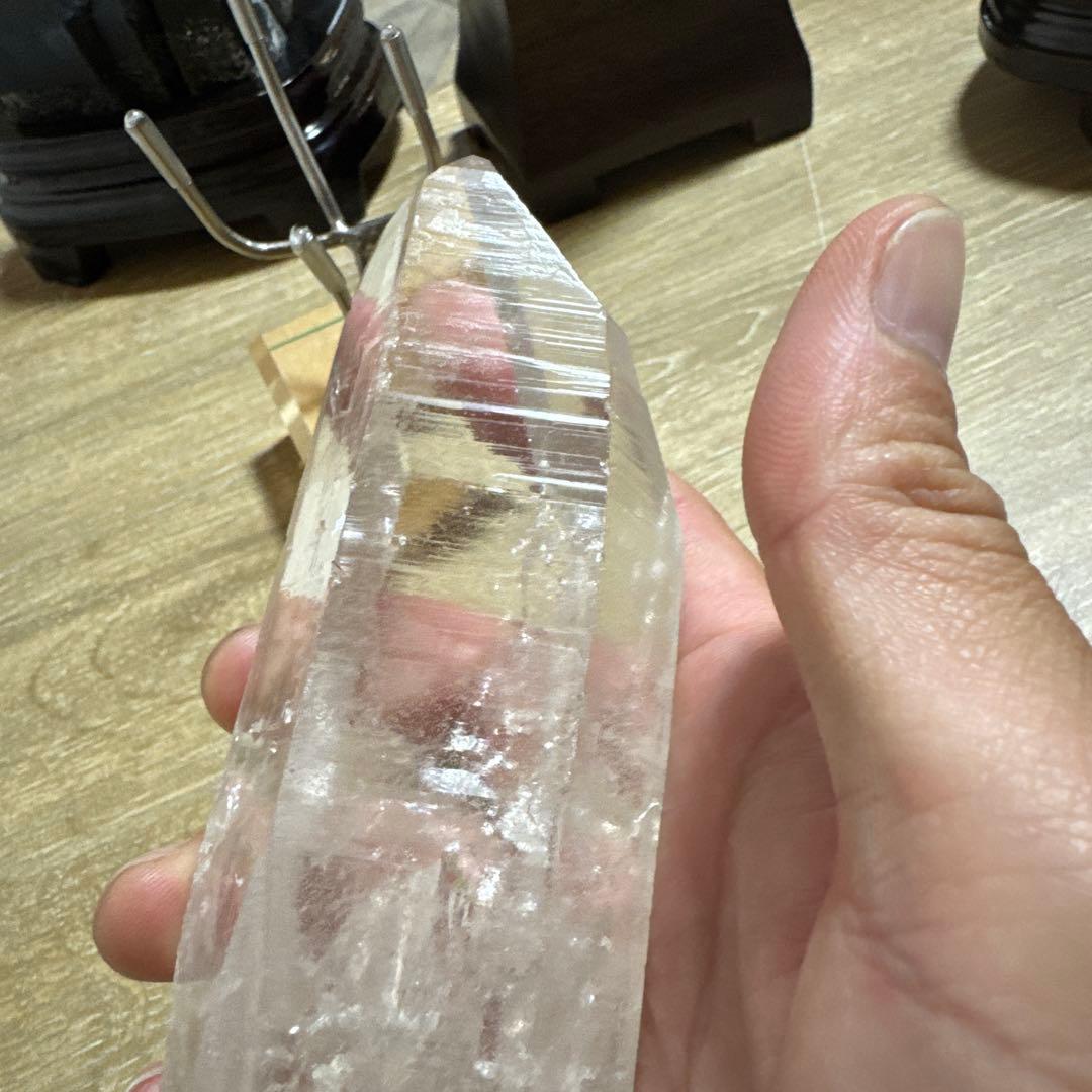 【高品質】コロンビア産　レムリアンシード　クリスタル　台座付