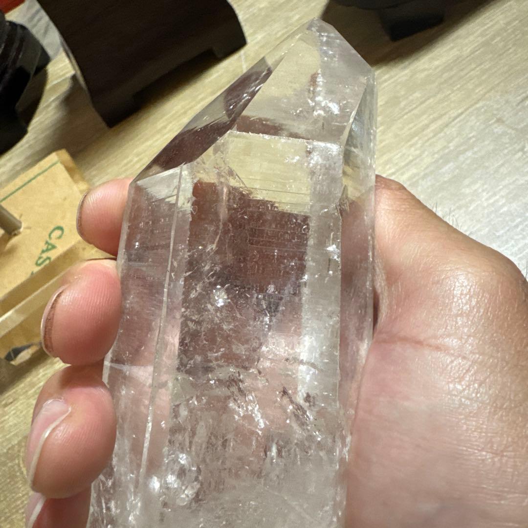 【高品質】コロンビア産　レムリアンシード　クリスタル　台座付