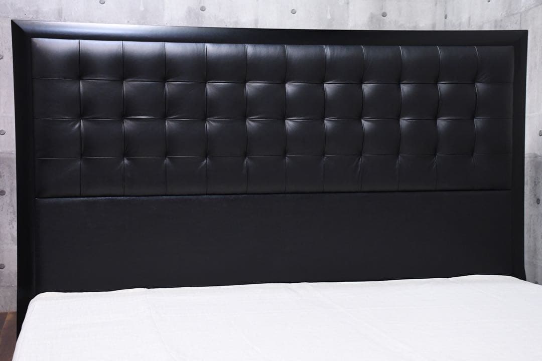 DLK90 展示品 シモンズ 本革ヘッドボード ボトム キングベッド フレーム