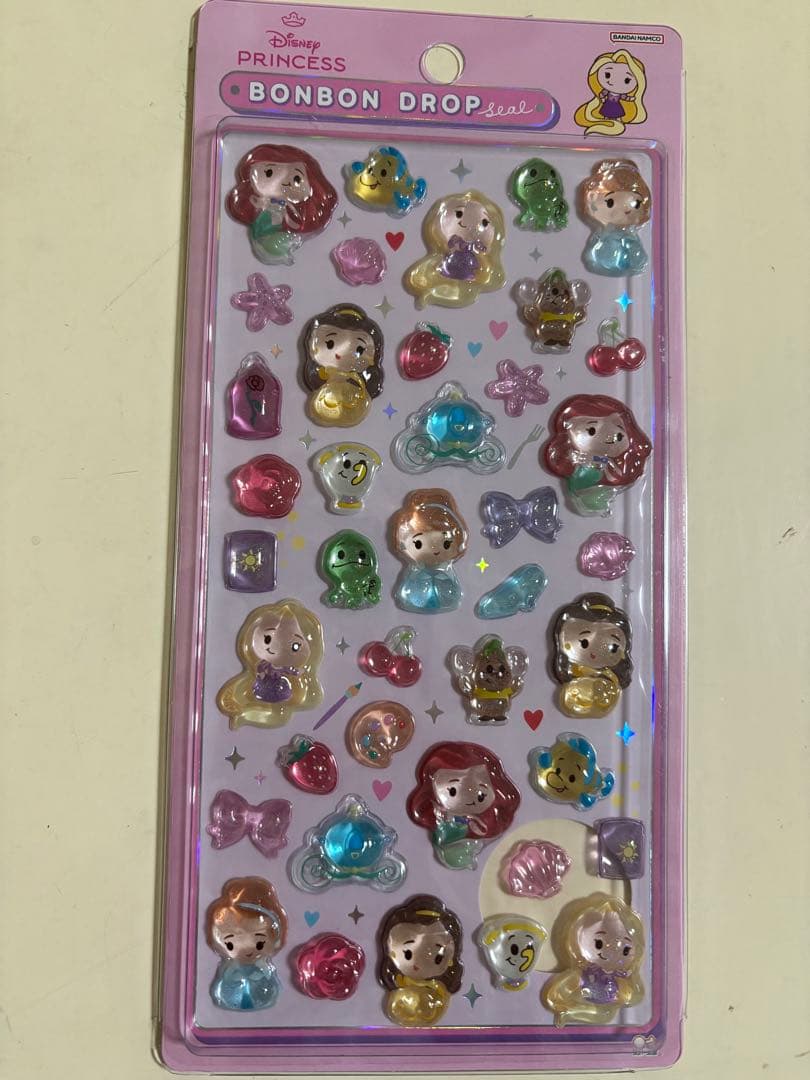 ボンボンドロップシール ディズニー5種セット クラシック プリンセス　ベイマック