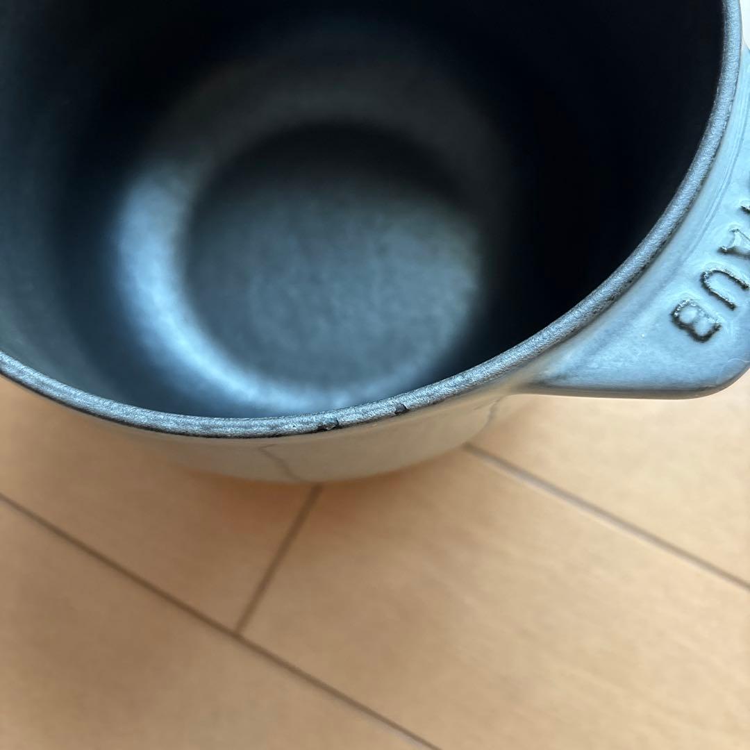 STAUB ラ ココット デ ゴハン　グレー 両手鍋