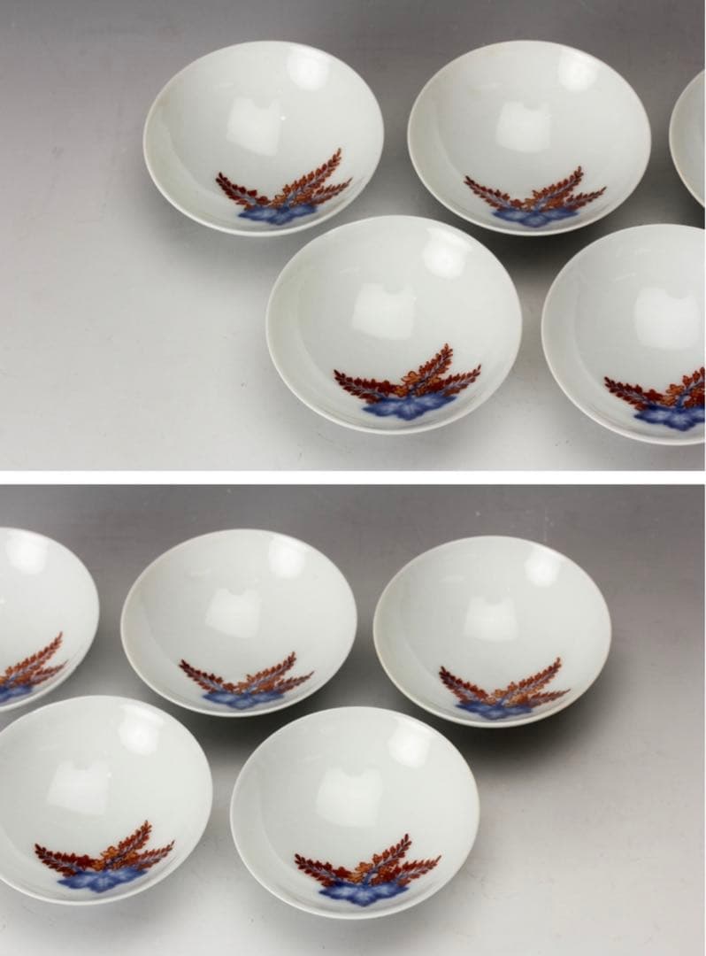 極レア】十一代 今泉今右衛門 錦桐絵酒器揃 錦牡丹