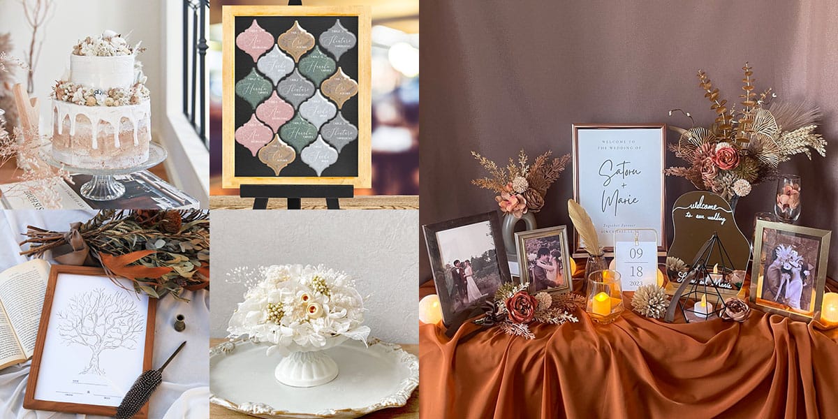 結婚式のウェルカムスペースをおしゃれに飾るアイテム＆演出アイデア18