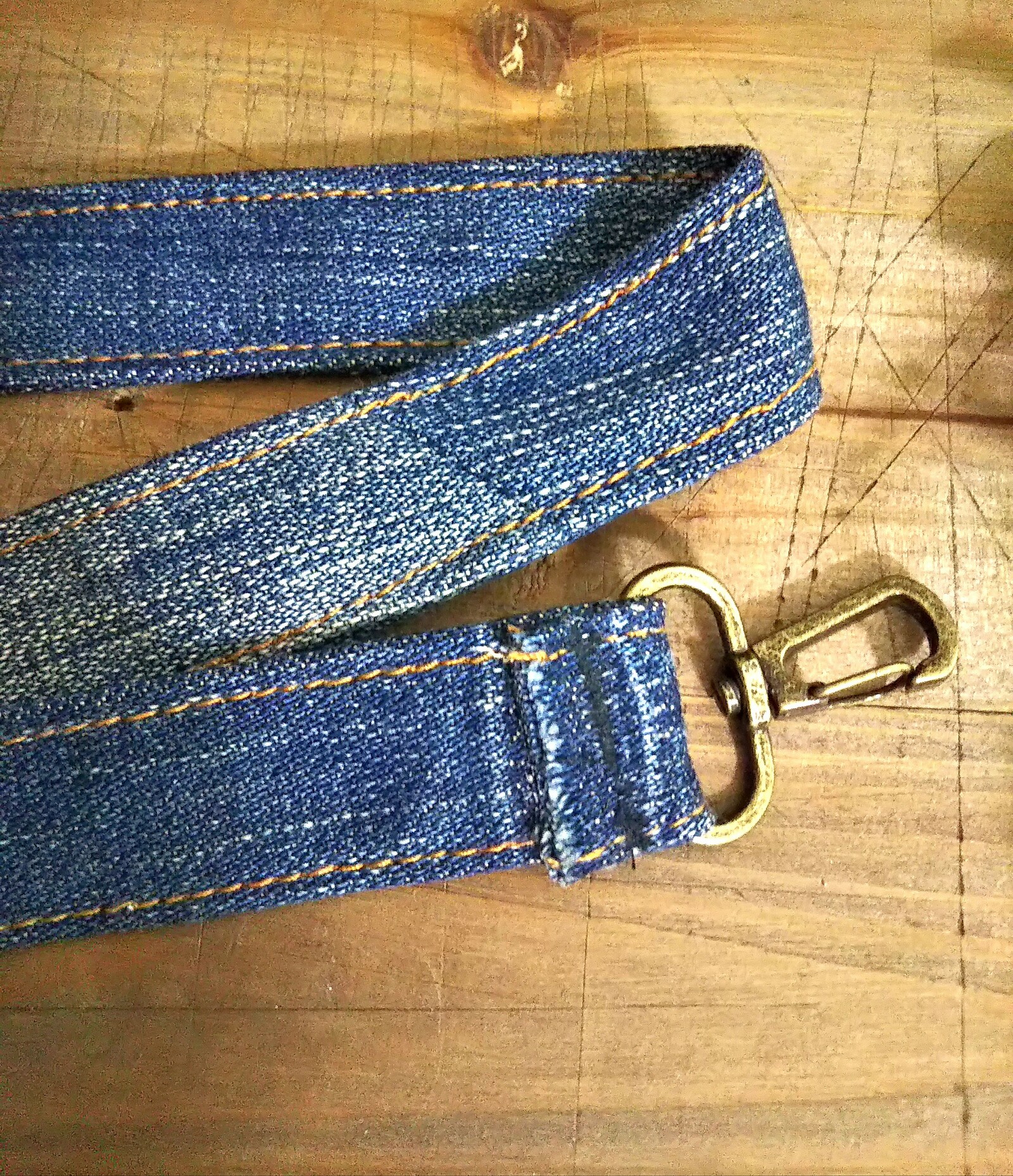 濃色系・太】 リメイクデニム ショルダーベルト - tak-07'S GALLERY