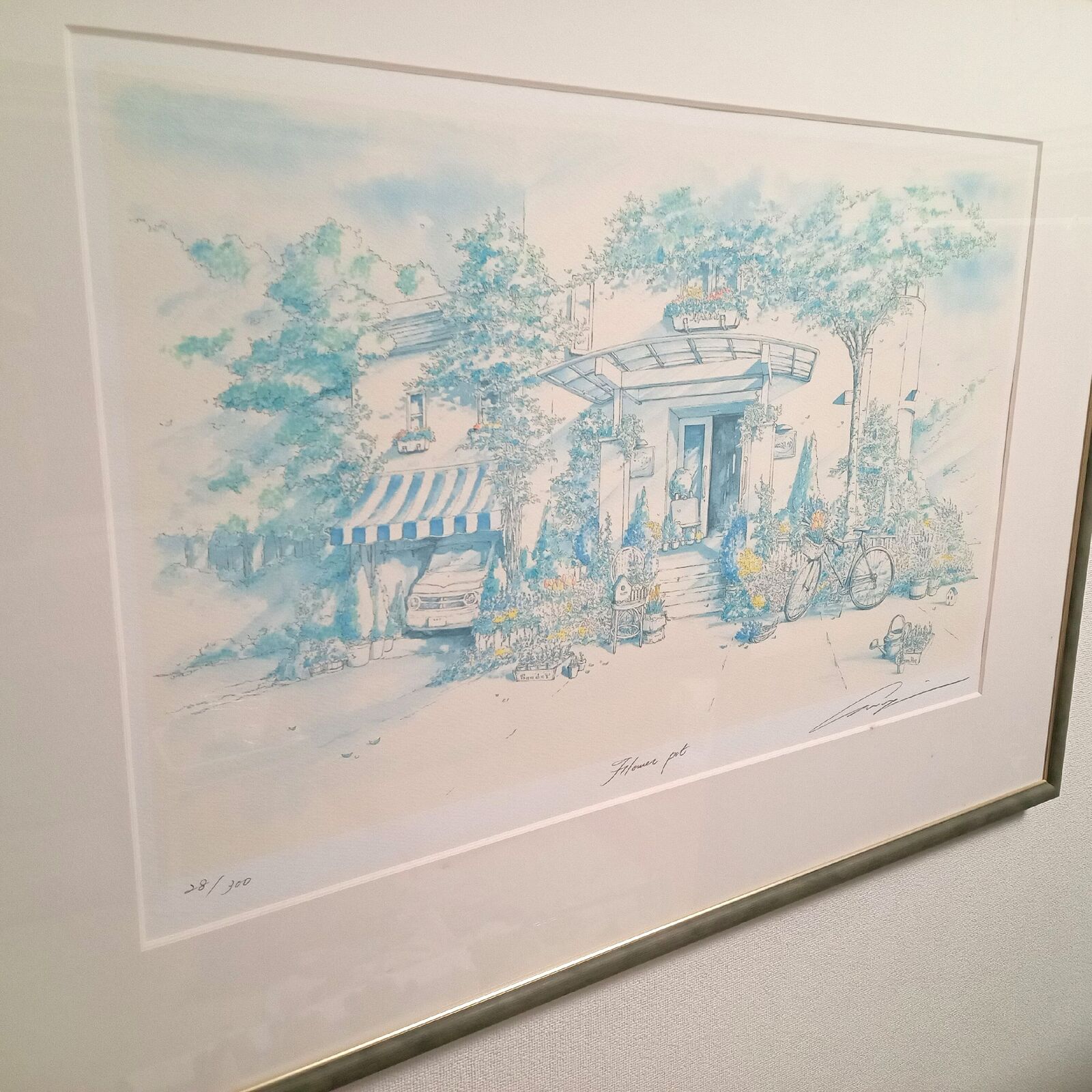 内田新哉 リトグラフ FLOWER POT（フラワー・ポット） 限定 28/300枚