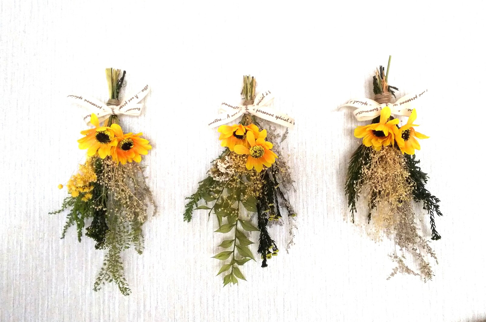ひまわり ドライフラワー スワッグ 花束 夏 - Macaron bouquet gallery