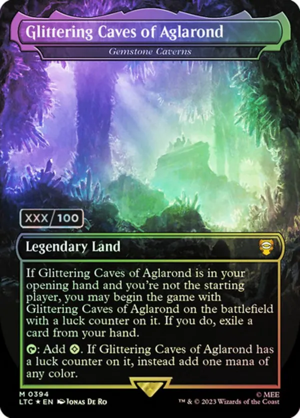 Gemstone Caverns (0106) (Borderless) (Galaxy Foil) • Edge of