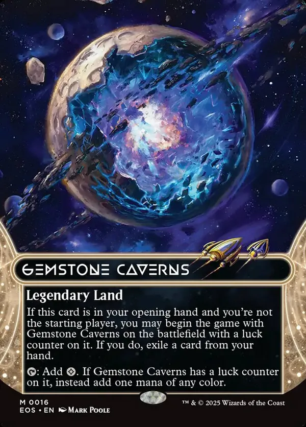 Gemstone Caverns (0106) (Borderless) (Galaxy Foil) • Edge of