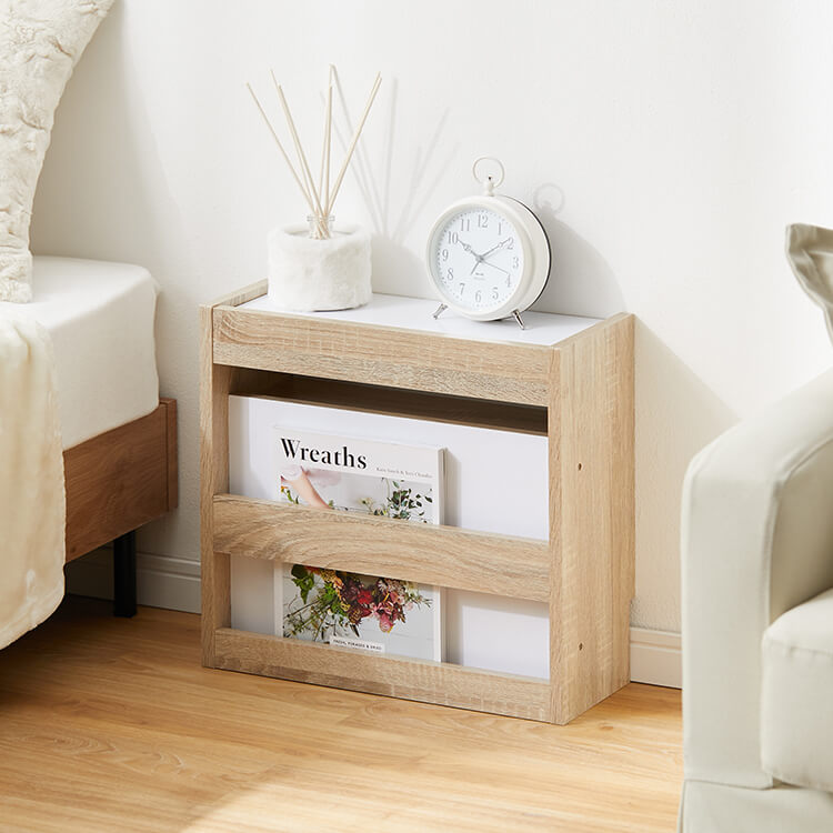 ルーター収納付きサイドテーブル(幅43cm) マガジンラック | 【公式