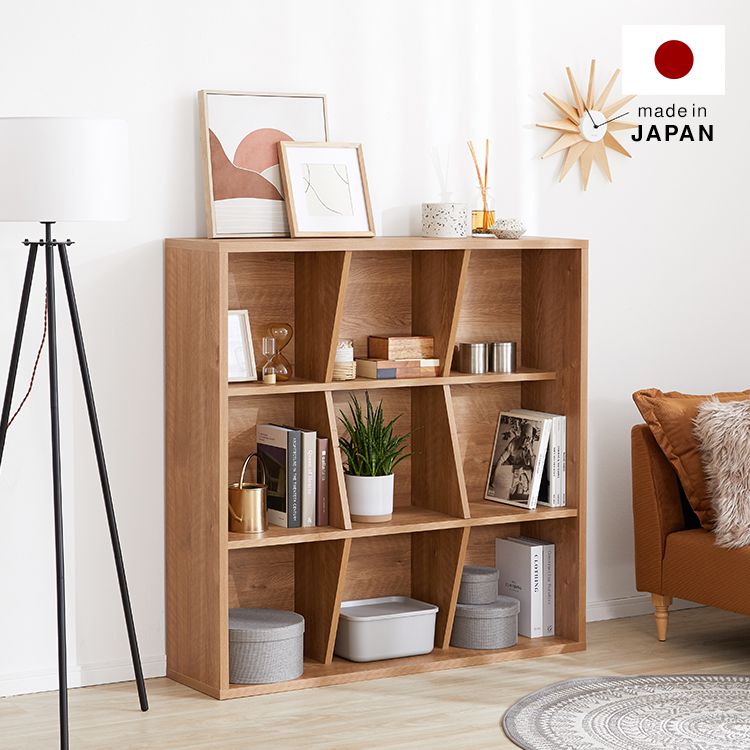 本棚 ブックシェルフ 木目調 日本製 [120×120] | 【公式】LOWYA(ロウヤ