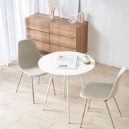 ダイニングテーブルセット 2人掛け（3点） 丸テーブル コンパクト [幅