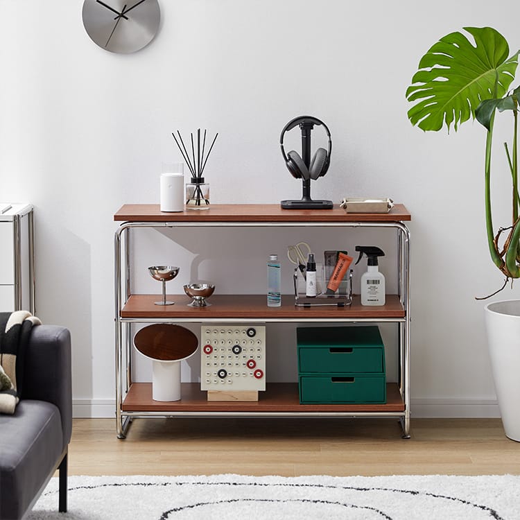 ミッドセンチュリー風 オープンシェルフ [幅90] | 【公式】LOWYA