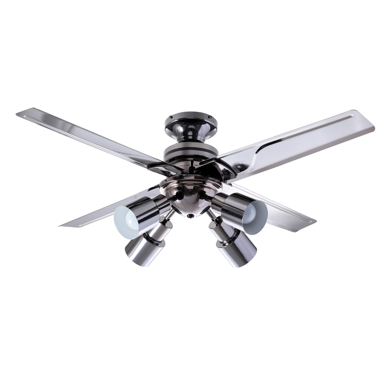 LEDシーリングファンライト（4灯/パールブラック）メタリック リモコン