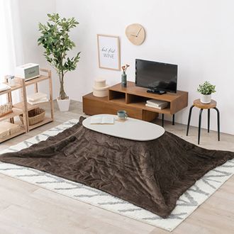 北欧風 折りたたみこたつテーブル 楕円形 [幅90] | 【公式】LOWYA