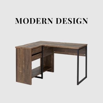 木目調L字デスク パソコンデスク [幅120] | 【公式】LOWYA(ロウヤ