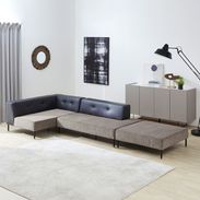 コーナーソファ 3点セット コーデュロイ レザーテックス CRASH GATE