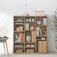 本棚(幅120cm) 可動棚のブックシェルフ ディスプレイラック | 【公式