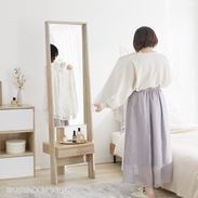 アーチ型全身鏡 自立式 収納付き [幅40.5] | 【公式】LOWYA(ロウヤ