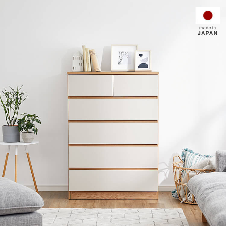 国産チェスト 3段/5段 ハイタイプ ロータイプ リビング収納 [幅80-120