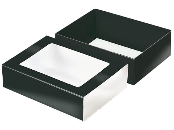 Black Slide Open Candy Box Set, 6.75x4.75x2