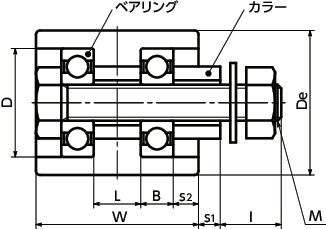 VFJA_軸付フラットアイドラー|NBK【鍋屋バイテック会社】