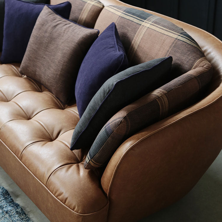 オピアムソファ 3人掛け リサイクルレザーキャメル | 家具・インテリア