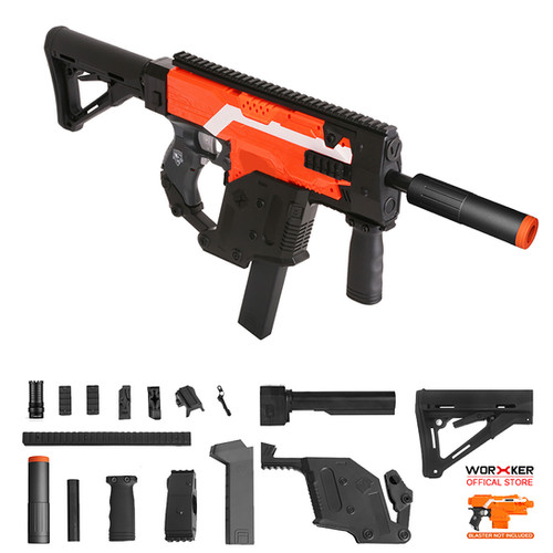 Worker Kriss Vector Kit Black Combo for Nerf Stryfe Swordfish | AK
